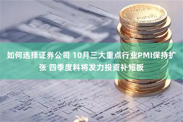 如何选择证券公司 10月三大重点行业PMI保持扩张 四季度料将发力投资补短板